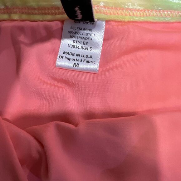 Dippin Daisys Swim Revibe Ribbed Velvet Women M Bikini Set Swimsuit High Rainbow - Picture 10 of 11